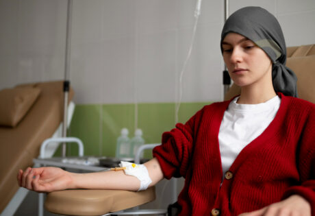 Paciente con cáncer en tratamiento